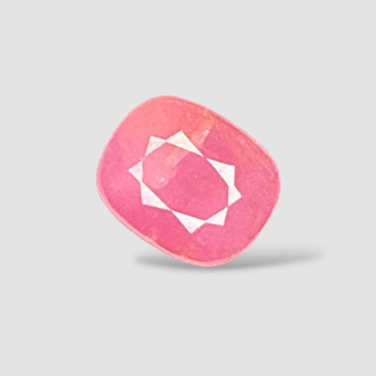 Genuine Bumra Ruby Gemstone - Cushion 2.76 Carats 8.88x7.31x4.82mm Size