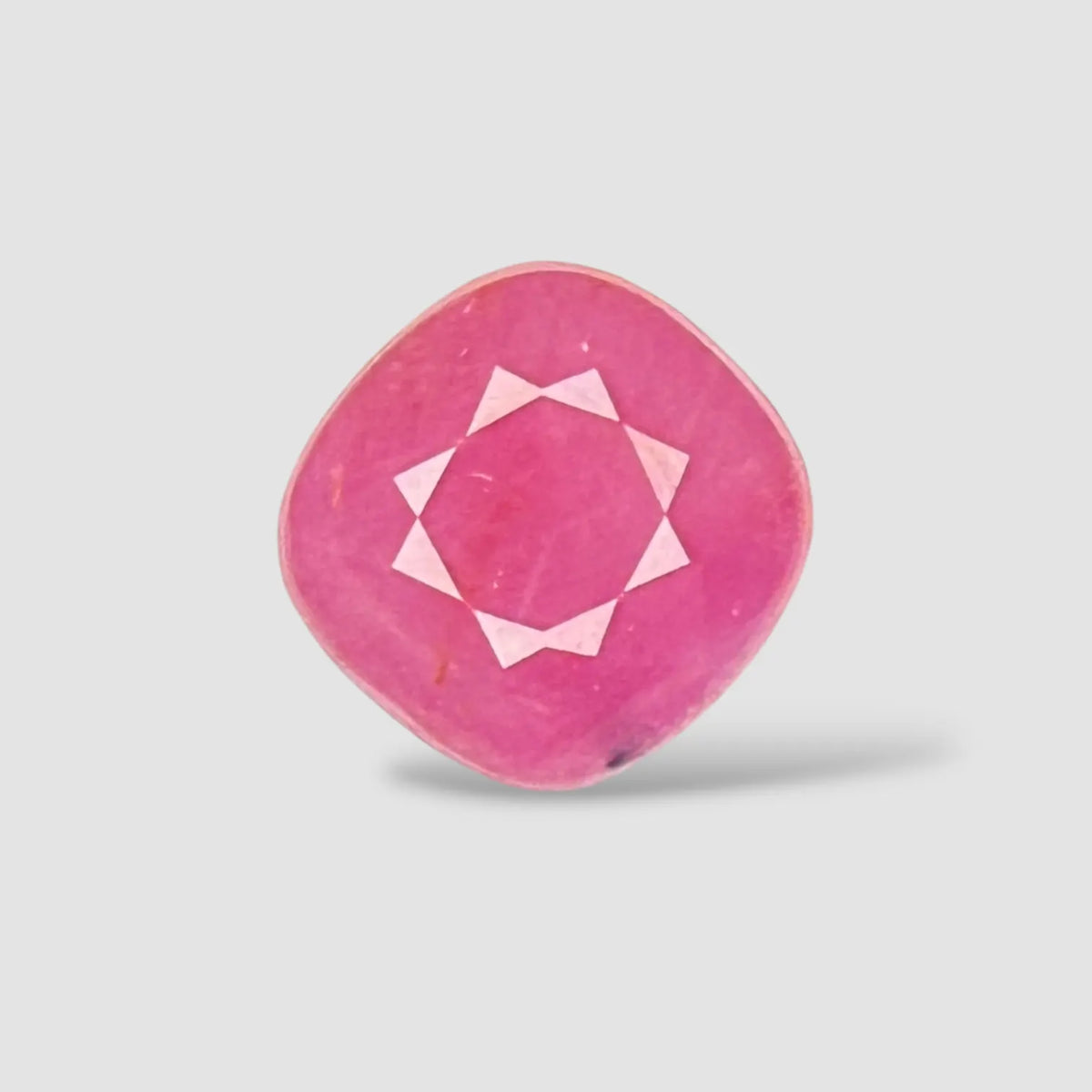 Genuine Burma Ruby Stone - Cushion 2.93 Carats 7.87x7.68x4.86mm Size