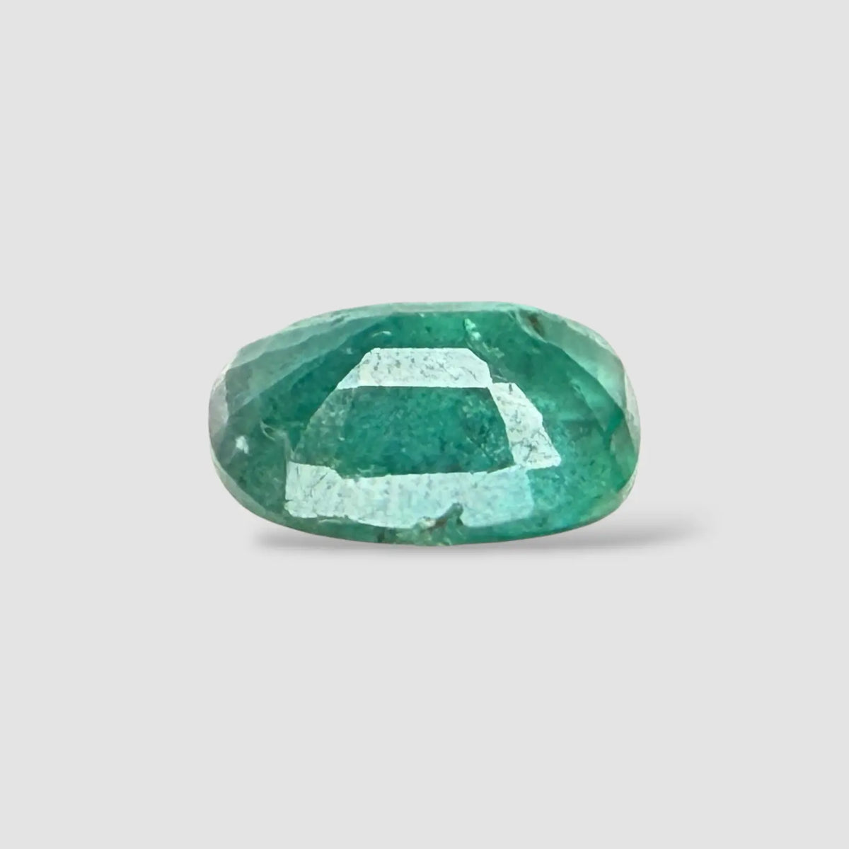 Genuine Natural Emerald Stone In Cushion Mixed Cut Shape 3.13 Carats 11.26x7.49x5.32mm Size