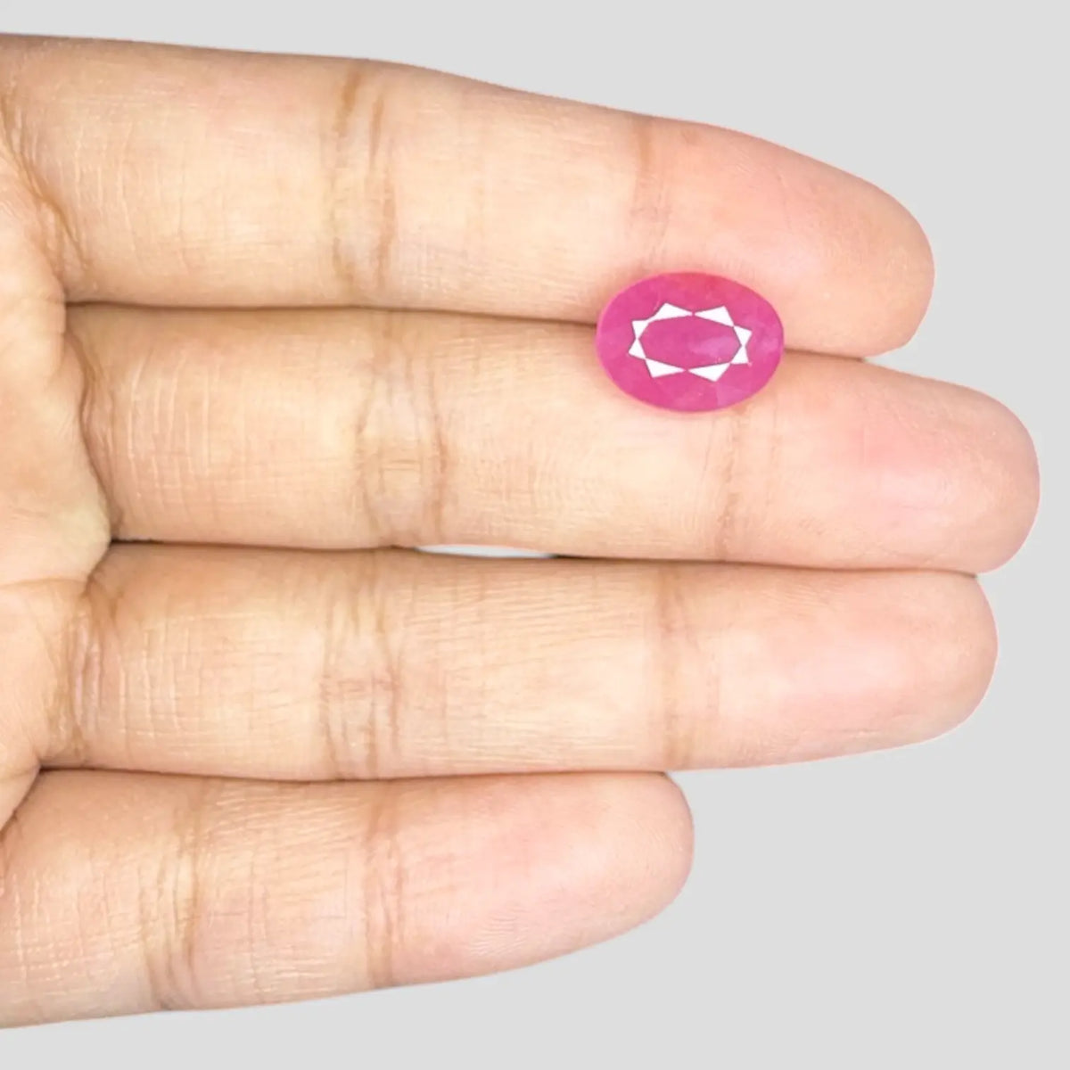 Genuine Ruby Gemstone Online - Oval 5.76 Carats 11.94x9.13x5.51mm Size