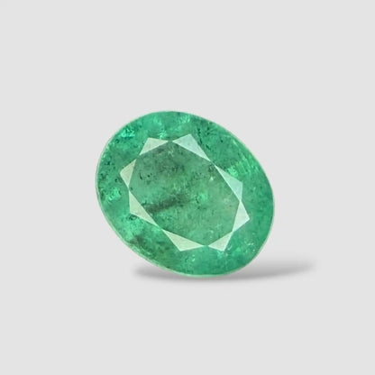 High Quality Natural Emerald In Oval Mixed Cut Shape 3.29 Carats 10.24x8.41x5.98mm Size