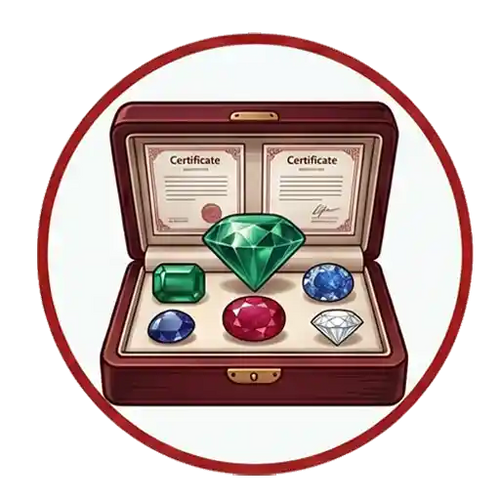 Certified natural and premium-quality gemstones