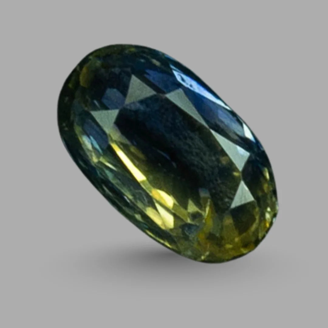 Natural Bi-Color Sapphire (Pitambari) Oval Mixed Cut - 3.19 Carats