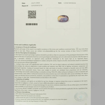 Natural Bi-Color Sapphire (Pitambari) Oval Mixed Cut - 3.19 Carats