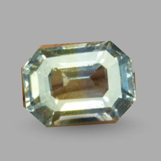 Natural Bi-Color Sapphire (Pitambari) Octagonal Step Cut - 4.70 Carats