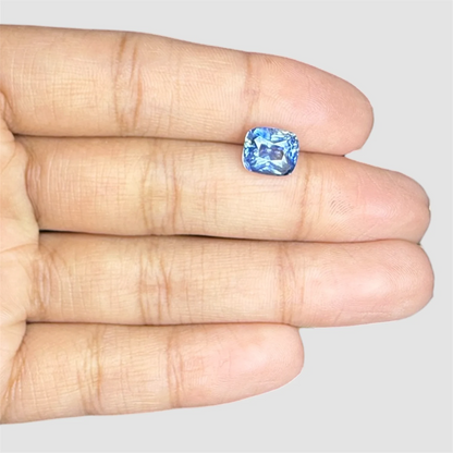 Natural Blue Sapphire Cushion Mixed Cut - 3.15 Carats