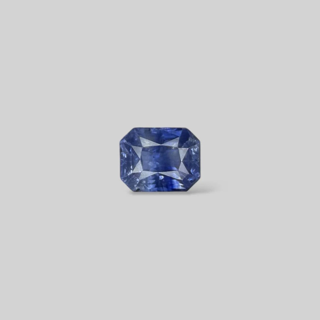 Natural Blue Sapphire Cut Cornered Rectangular Mixed Cut - 3.51 Carats