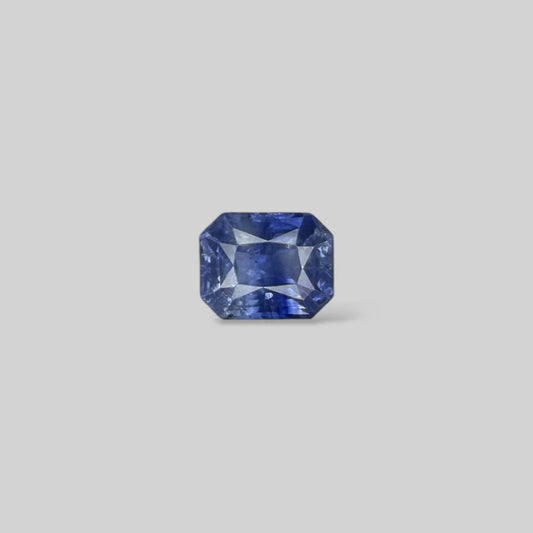 Natural Blue Sapphire Cut Cornered Rectangular Mixed Cut - 3.51 Carats