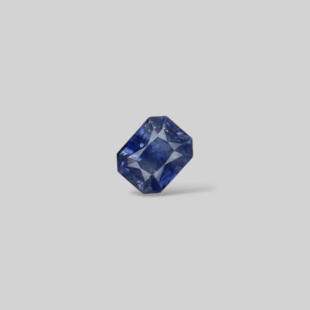 Natural Blue Sapphire Cut Cornered Rectangular Mixed Cut - 3.51 Carats
