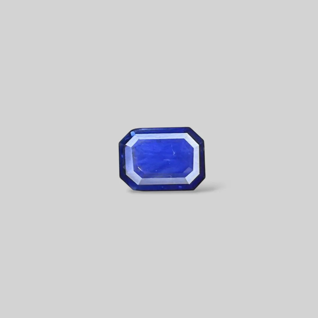 Natural Blue Sapphire Octagonal Step Cut - 5.05 Carats