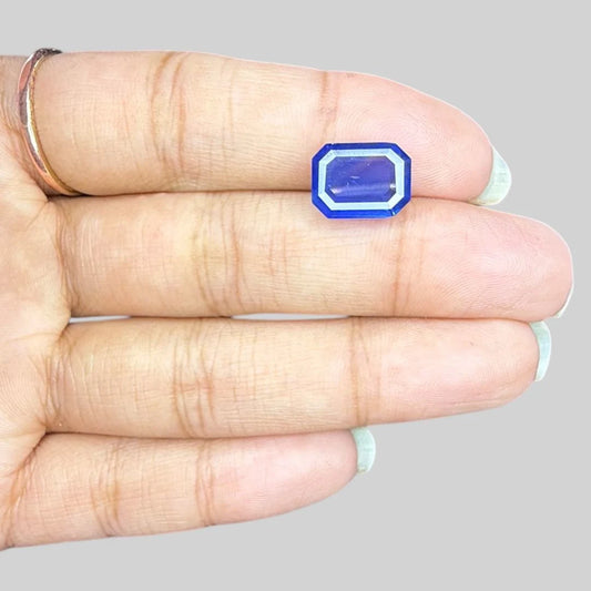 Natural Blue Sapphire Octagonal Step Cut - 5.05 Carats