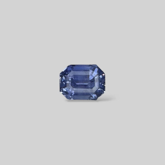 Natural Blue Sapphire Octagonal Step Cut - 6.14 Carats