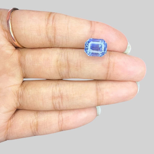Natural Blue Sapphire Octagonal Step Cut - 6.14 Carats