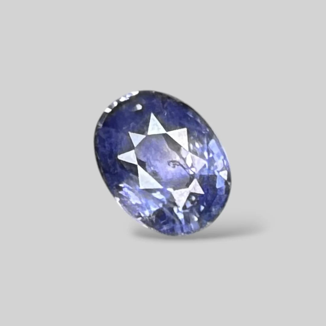 Natural Blue Sapphire Oval/Faceted Cut - 3.21 Carats