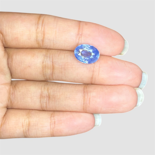 Natural Blue Sapphire Oval/Faceted Cut - 5.25 Carats