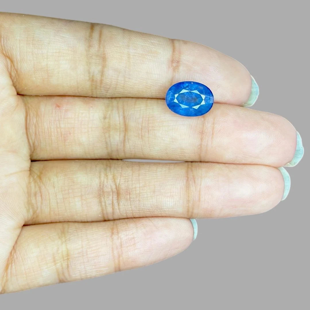 Natural Blue Sapphire Oval Mixed Cut - 5.91 Carats