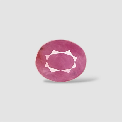 Natural Certified Ruby - Oval 5.82 Carats 11.30x9.46x5.84mm Size