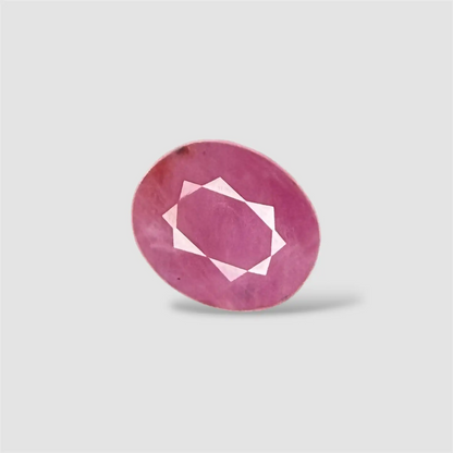 Natural Certified Ruby - Oval 5.82 Carats 11.30x9.46x5.84mm Size