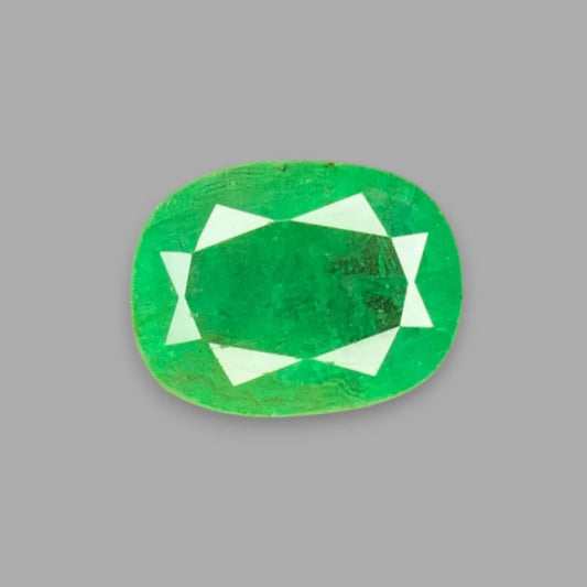 Natural Emerald Cushion Mixed Cut - 4.04 Carats