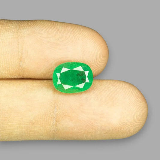Natural Emerald Cushion Mixed Cut - 4.04 Carats