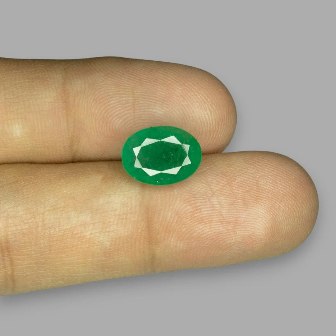 Natural Emerald Oval Mixed Cut - 4.27 Carats