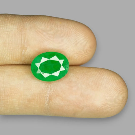 Natural Emerald Oval Mixed Cut - 5.21 Carats