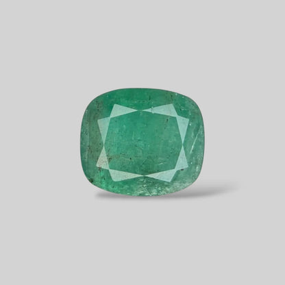 Natural Emerald Cushion/Faceted Cut - 6.40 Carats