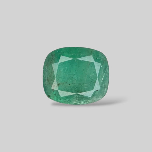 Natural Emerald Cushion/Faceted Cut - 6.40 Carats