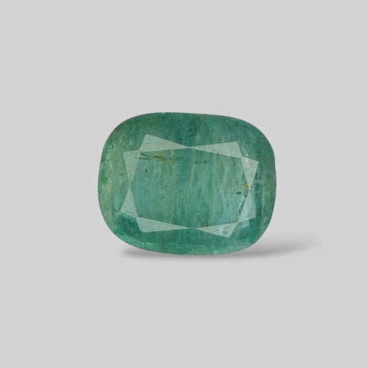 Natural Emerald Cushion/Faceted Cut - 7.15 Carats