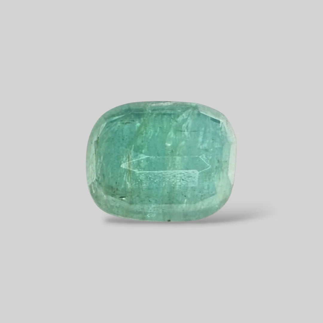 Natural Emerald Cushion/Faceted Cut - 7.15 Carats