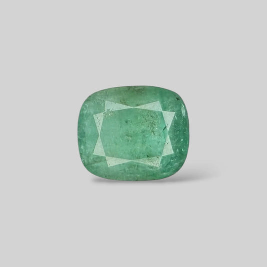 Natural Emerald Cushion/Faceted Cut - 7.19 Carats