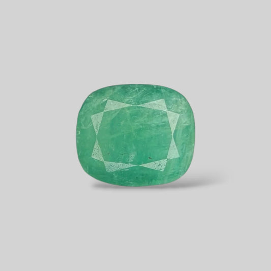 Natural Emerald Cushion/Faceted Cut - 7.53 Carats