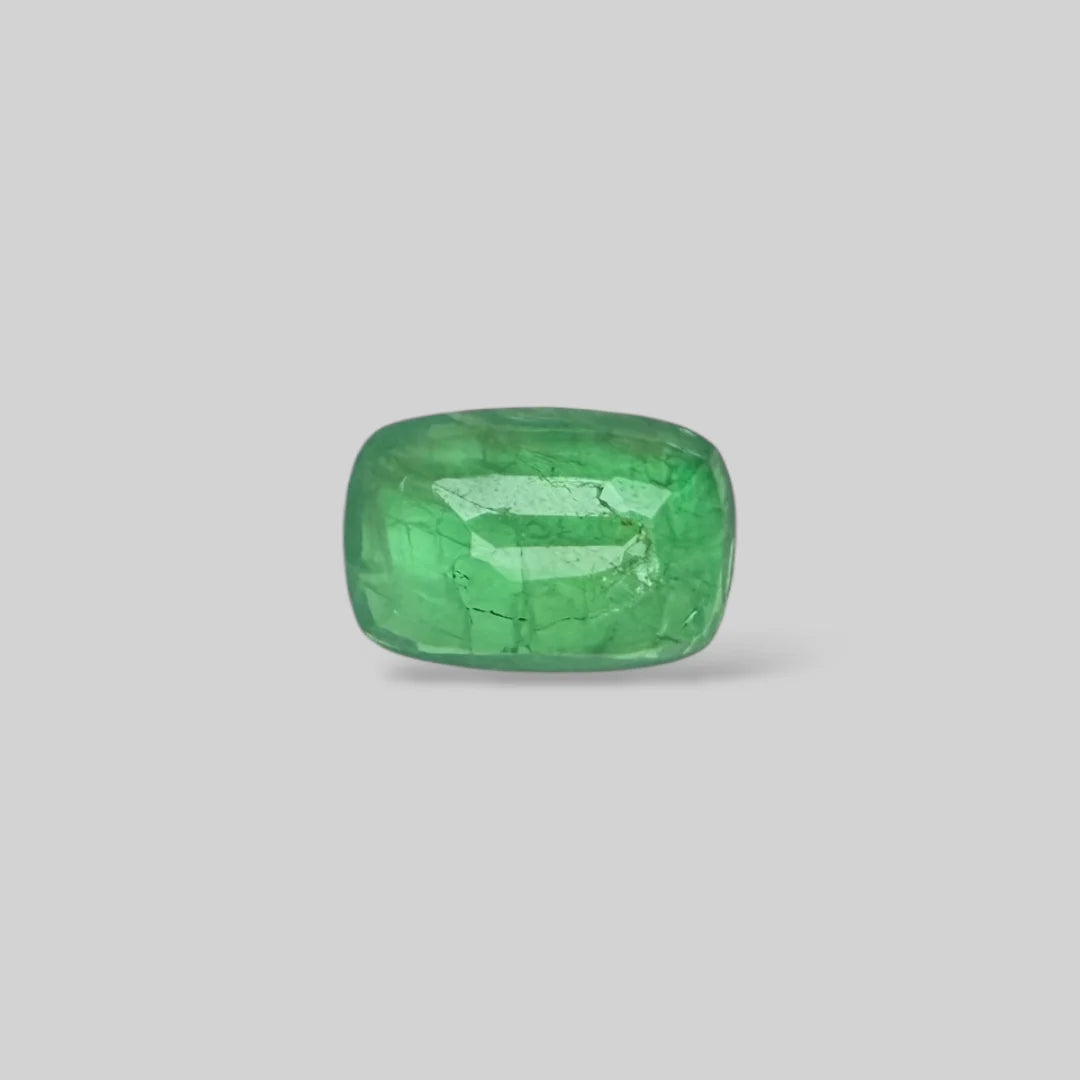 Natural Emerald Cushion Mixed Cut - 7.46 Carats