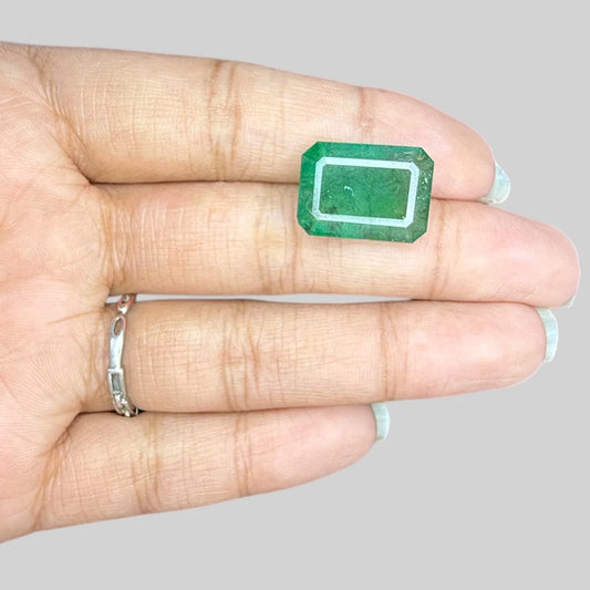 Natural Emerald - Emerald Cut - 10.11 Carats