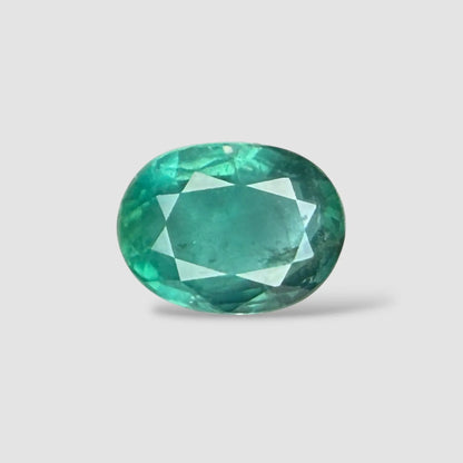 Natural Emerald for Jewellery In Oval Mixed Cut Shape 2.41 Carats 9.64x7.28x4.96mm Size