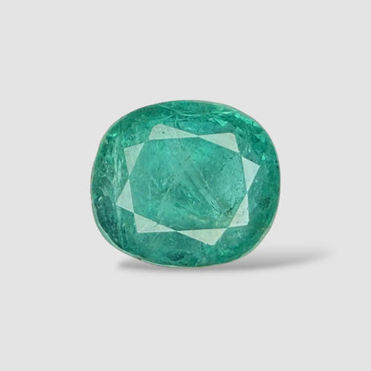 Natural Emerald Gemstone for Ring In Cushion Mixed Cut Shape 4.83 Carats 10.48x9.27x6.35mm Size