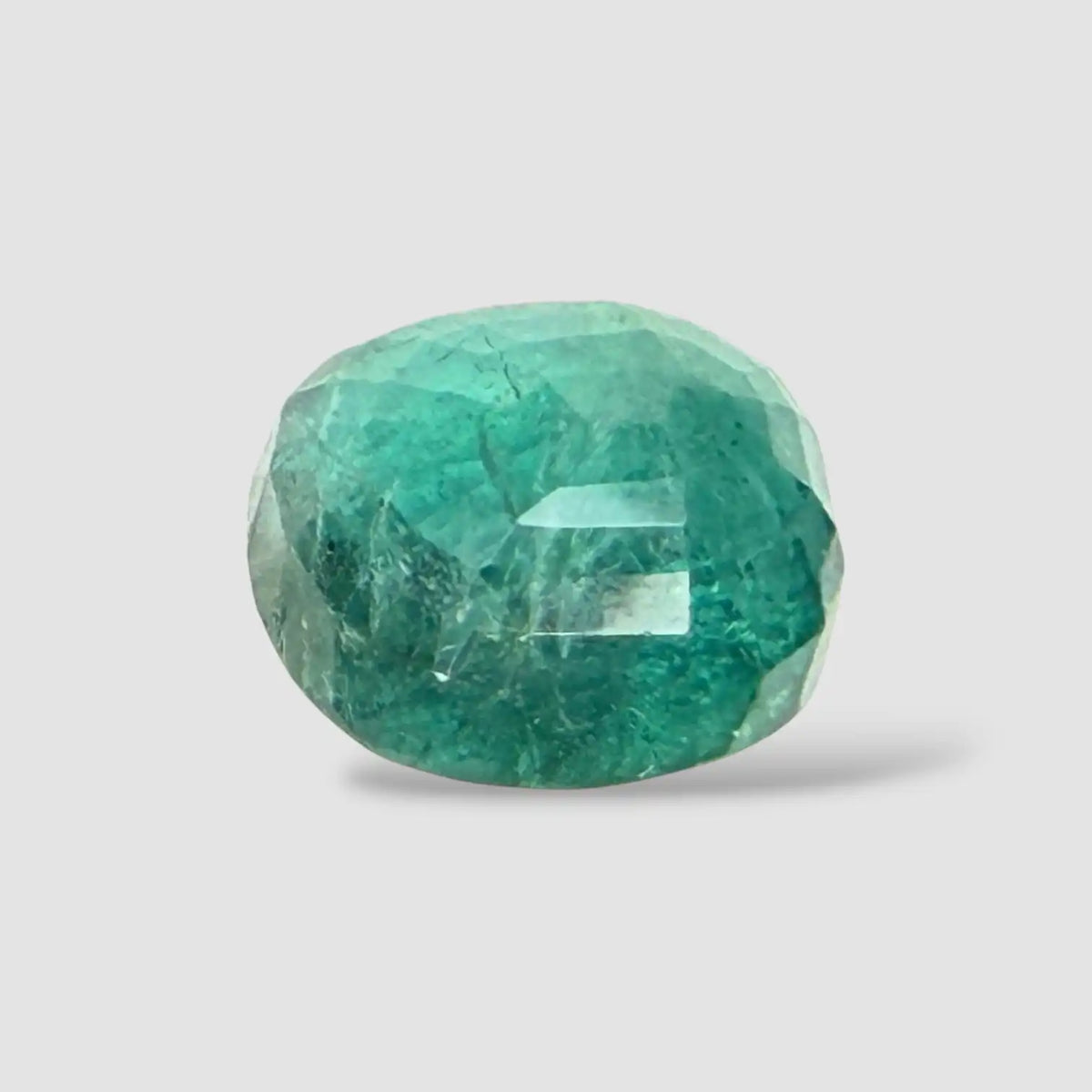 Natural Emerald Gemstone for Ring In Cushion Mixed Cut Shape 4.83 Carats 10.48x9.27x6.35mm Size