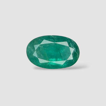 Natural Emerald Gemstone for Sale In Oval Mixed Cut Shape 3.26 Carats 13.02x8.20x4.86mm Size