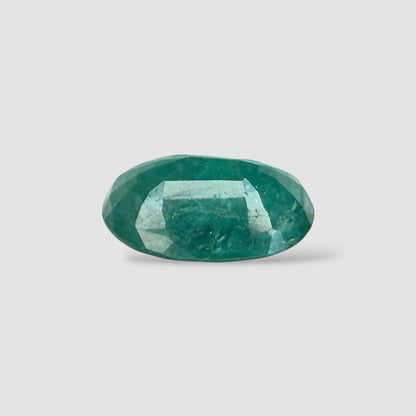 Natural Emerald Gemstone for Sale In Oval Mixed Cut Shape 3.26 Carats 13.02x8.20x4.86mm Size