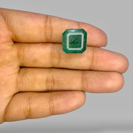 Natural Emerald Octagon/Faceted Cut - 13.89 Carats
