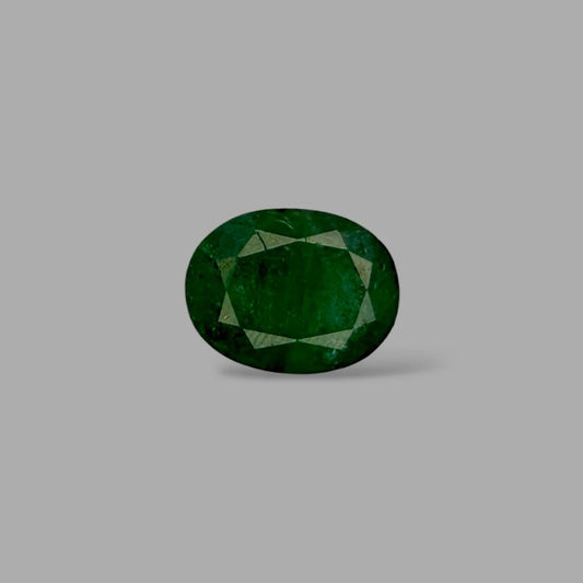 Natural Emerald Oval/Faceted Cut - 3.63 Carat