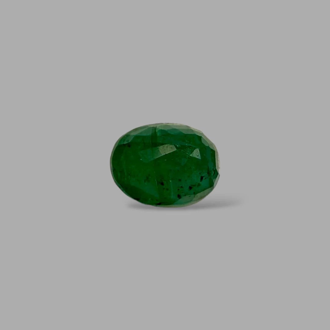 Natural Emerald Oval/Faceted Cut - 3.63 Carat
