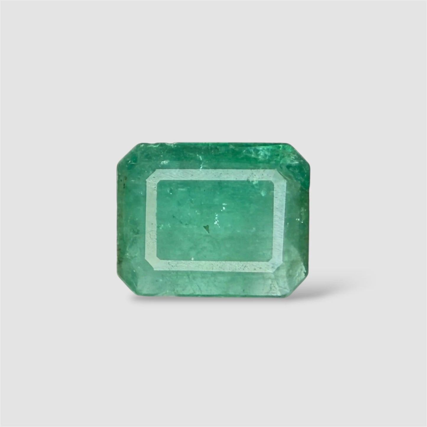Natural Emerald Octagon/Faceted Cut - 3.98 Carats