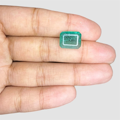 Natural Emerald Octagon/Faceted Cut - 3.98 Carats