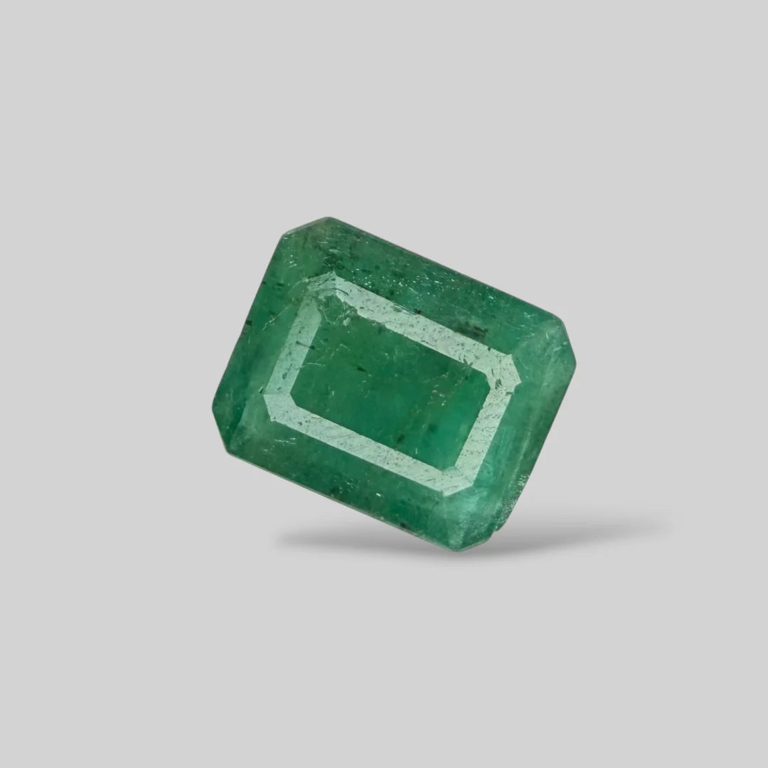 Natural Emerald Octagon/Faceted Cut - 4.66 Carats