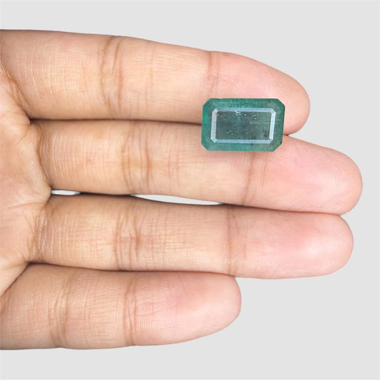 Natural Emerald Octagon/Faceted Cut - 7.28 Carats