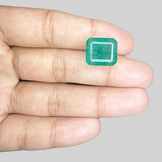 Natural Emerald Octagon/Faceted Cut - 8.34 Carats