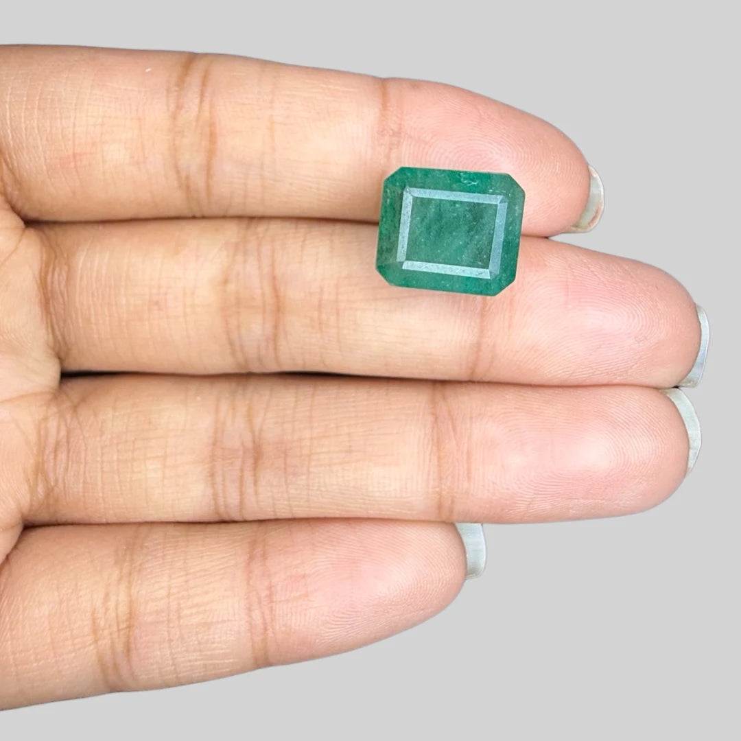 Natural Emerald Octagon/Faceted Cut - 8.67 Carats