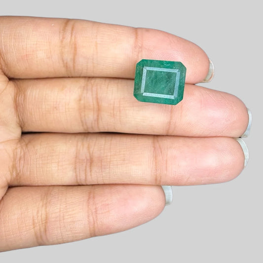 Natural Emerald Octagon/Faceted Cut - 8.67 Carats