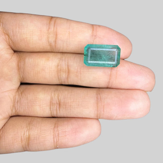 Natural Emerald Octagon/Faceted Cut - 8.93 Carats